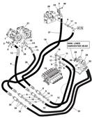 Hydraulic pumps, hydraulic lines 9992230