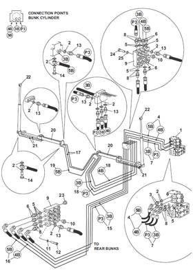 Hydraulic cradles, assembly 9992426