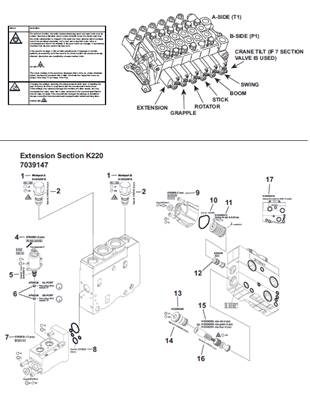 Crane distributor K220, assembly 9992545