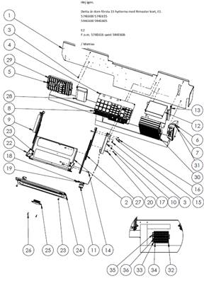 7000 seat, armrests 9992603S2