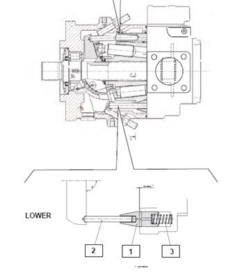 Harvesting head hydraulic pump, control valve 9992756