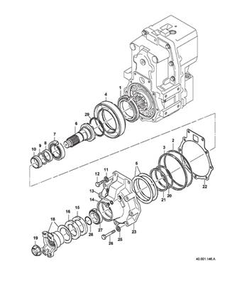 Transmission box, assembly 99929202S2