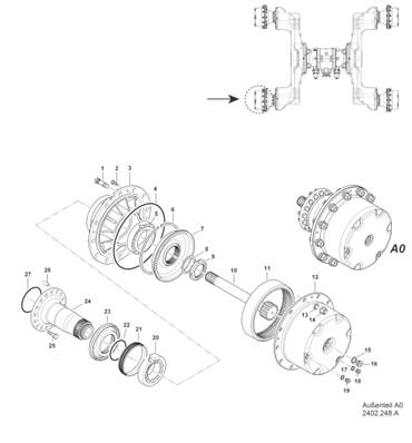 Bogie, reducer 99929362