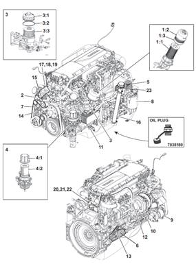 Diesel engine, assembly 99929394