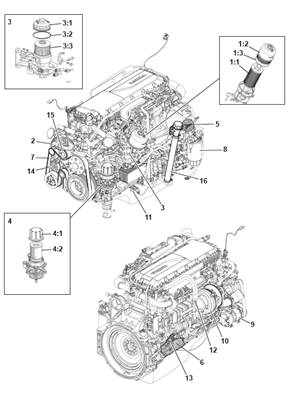Diesel engine, assembly 99929435