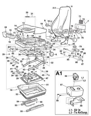 Seat 7000, assembly 99929472