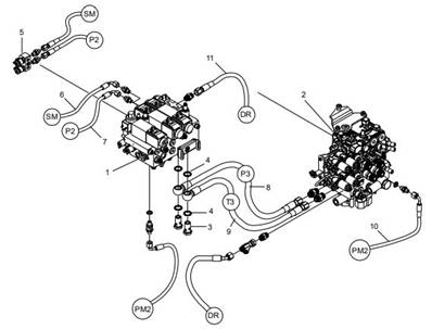 Interconnection of main manifold #2 LM006809-2