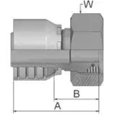 Crimp fitting Parker S 10 - Series 48 1C948-10-4