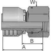 Crimp fitting Parker BSP 1 1/4 - Series 48 1EA48-20-20