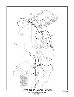 Hydraulic Installation, Oil Fill Pump, Electric 50236551