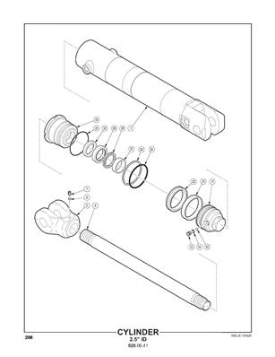 Cylinder, hood tilt 5200642